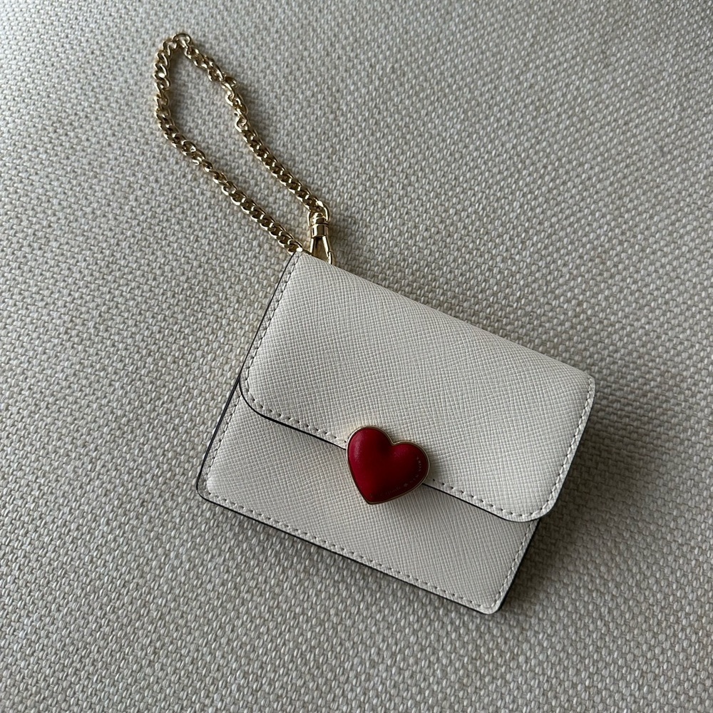 Kate Spade Heart Hardware Small Flap Card Holder NWOT (Valentine’s Day 2024)